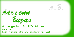 adrienn buzas business card